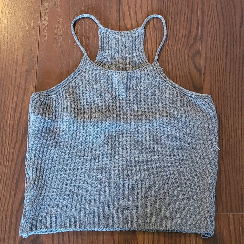 Ribbed knit croptop
